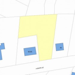 59 Auburn St, Newton MA 02466-2501 plot plan