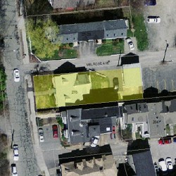 278 Melrose St, Newton MA  02466-1918 aerial view