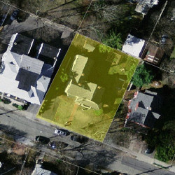 27 George St, Newton MA 02458-2308 aerial view