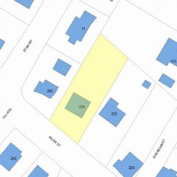 239 River St, Newton MA 02465-1434 plot plan