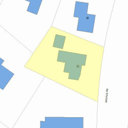 22 Rosalie Rd, Newton MA 02459-3131 plot plan