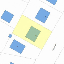 33 Dearborn St, Newton MA 02465-1533 plot plan