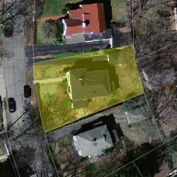 44 Tarleton Rd, Newton MA 02459-1733 aerial view