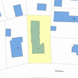 11 Stearns St, Newton MA 02459-2441 plot plan