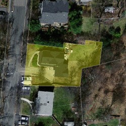 12 Cottage St, Newton MA 02464-1247 aerial view