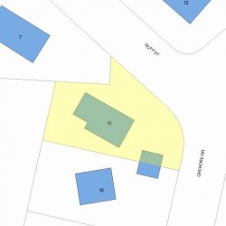 16 Crehore Dr, Newton MA  02462-1109 plot plan