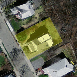 56 Wildwood Ave, Newton MA  02460-1322 aerial view