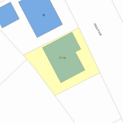 19 Circuit Ave, Newton MA  02461-1602 plot plan