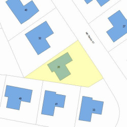26 Mosman St, Newton MA  02465-1303 plot plan