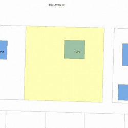 720 Boylston St, Newton MA  02461-1804 plot plan