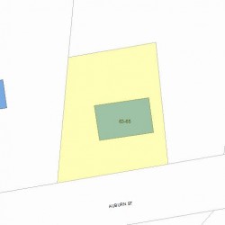 63 Auburn St, Newton MA 02466-2501 plot plan