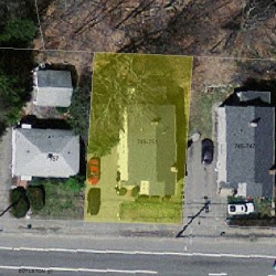 749 Boylston St, Newton MA 02461-1807 aerial view