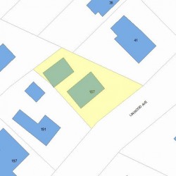 187 Linwood Ave, Newton MA 02460-1431 plot plan