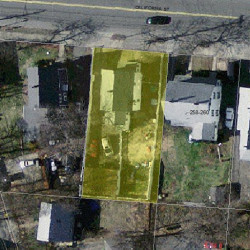 262 California St, Newton MA  02458-1048 aerial view