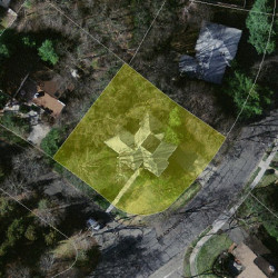 74 Country Club Rd, Newton MA  02459-3064 aerial view