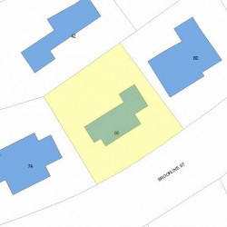 66 Brookline St, Newton MA 02467 plot plan