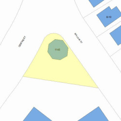 1148 Centre St, Newton MA 02459-1539 plot plan