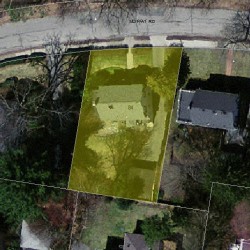 84 Moffat Rd, Newton MA  02468-1115 aerial view