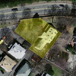 6 Grove St, Newton MA  02466-2425 aerial view