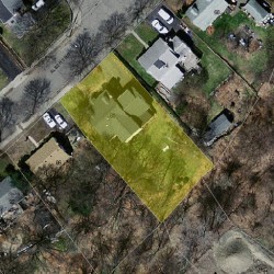 80 Albert Rd, Newton MA  02466-1303 aerial view