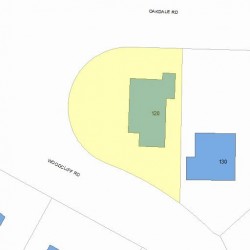 120 Woodcliff Rd, Newton MA 02461-1846 plot plan