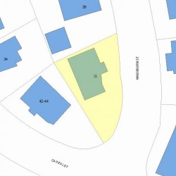 35 Washburn St, Newton MA  02458-1303 plot plan