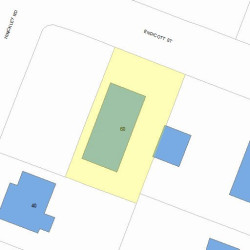 60 Endicott St, Newton MA 02461-1030 plot plan