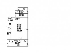 134 Eliot Ave, Newton MA  02465-1728 floor plan