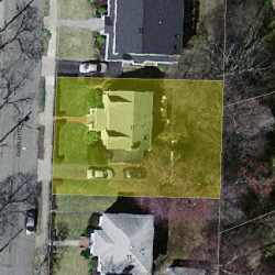 17 Charlotte Rd, Newton MA 02459-1707 aerial view