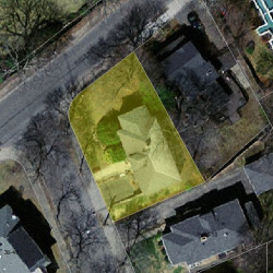 6 Cotter Rd, Newton MA  02468-1037 aerial view