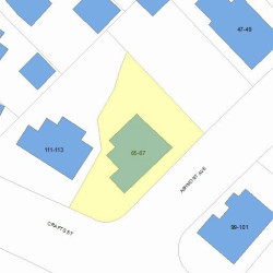 67 Ashmont Ave, Newton MA 02458-1207 plot plan