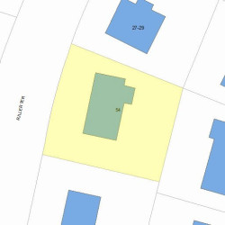54 Fuller Ter, Newton MA 02465-1227 plot plan