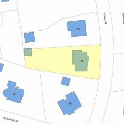 91 Lenox St, Newton MA 02465-3024 plot plan