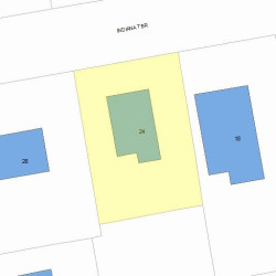 24 Indiana Ter, Newton MA  02464-1315 plot plan