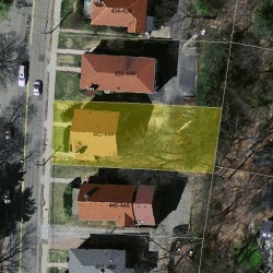 444 Lowell Ave, Newton MA 02460-2151 aerial view