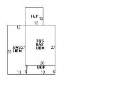 61 Clinton St, Newton MA  02458-1231 floor plan