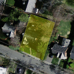 47 Brackett Rd, Newton MA  02458-2611 aerial view