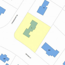 5 Longmeadow Rd, Newton MA  02459-3428 plot plan