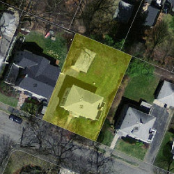 32 King St, Newton MA  02466-1204 aerial view