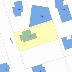 16 Dalby St, Newton MA  02458-1031 plot plan