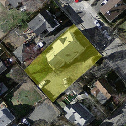 229 Chapel St, Newton MA  02458-1309 aerial view