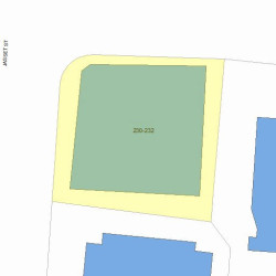 232 California St, Newton MA 02458-1009 plot plan