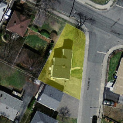 105 Tolman St, Newton MA 02465-1048 aerial view