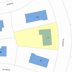 63 Adeline Rd, Newton MA 02459-2704 plot plan