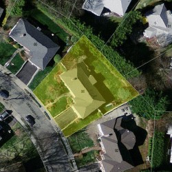 86 Deborah Rd, Newton MA 02459-2838 aerial view