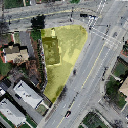 1545 Washington St, Newton MA  02465-2222 aerial view