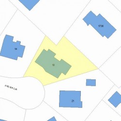 18 Angier Cir, Newton MA 02466-2901 plot plan