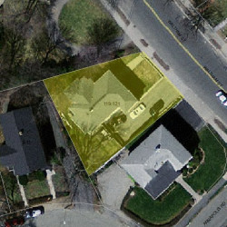 121 Waltham St, Newton MA 02465-1331 aerial view