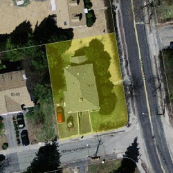 1117 Chestnut St, Newton MA 02464-1306 aerial view