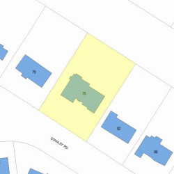 78 Stanley Rd, Newton MA 02468-2314 plot plan